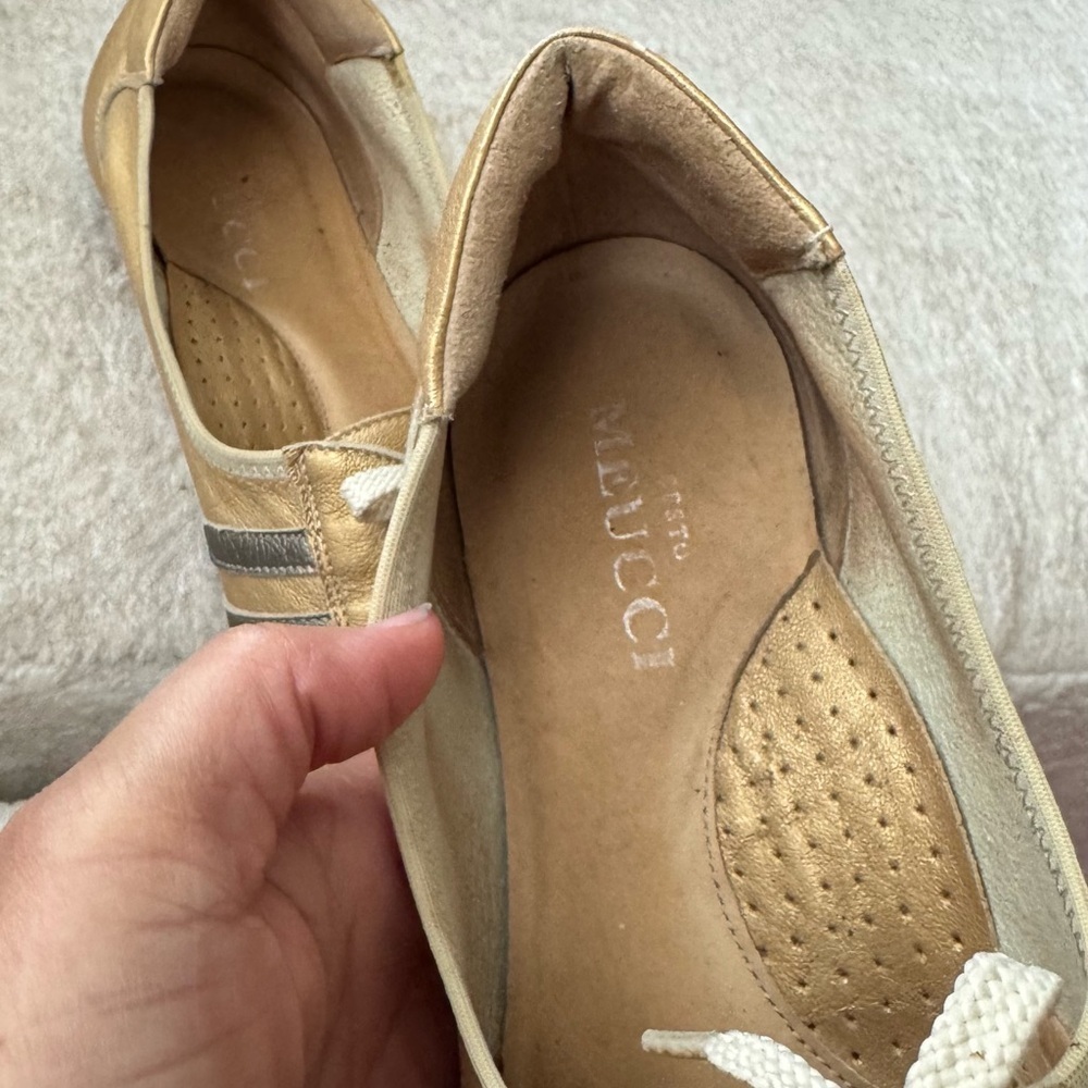 Sesto Meucci Gold Sneakers Athletic-Design - Picture 6 of 12
